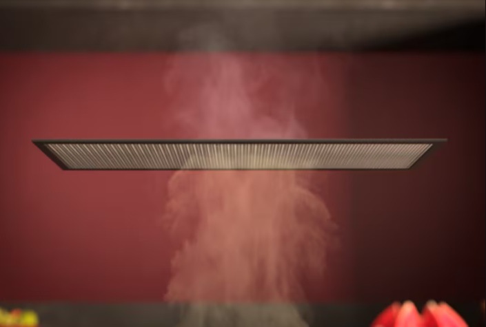 Komínový odsavač par AEG GB67D61HL Hob2Hood tukový filtr