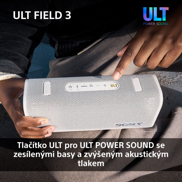 Přenosný reproduktor Sony ULT FIELD 3, bílý