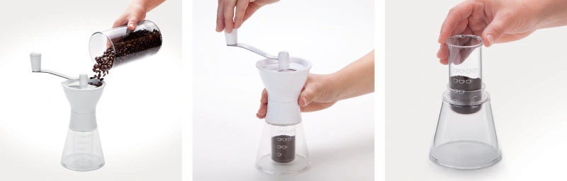 Kávomlýnek Tescoma Handy, plynulé mletí, odměrka na 4 šálky