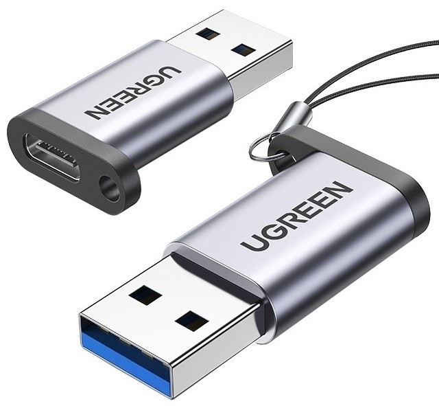Redukce UGREEN USB-C/USB 3.0 - šedá