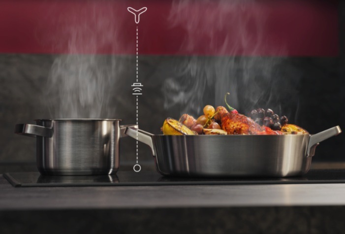 Vertikální odsavač par AEG GV77D91SB Hob2Hood