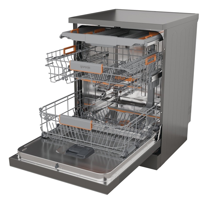 Myčka Gorenje GS673B90X, nerez, Total Aqua Stop