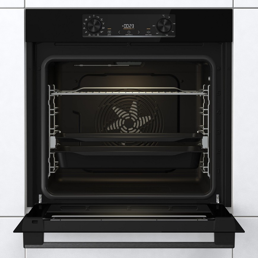 Vestavná trouba Gorenje BOS6737E13BG, černá, HomeMade tvar