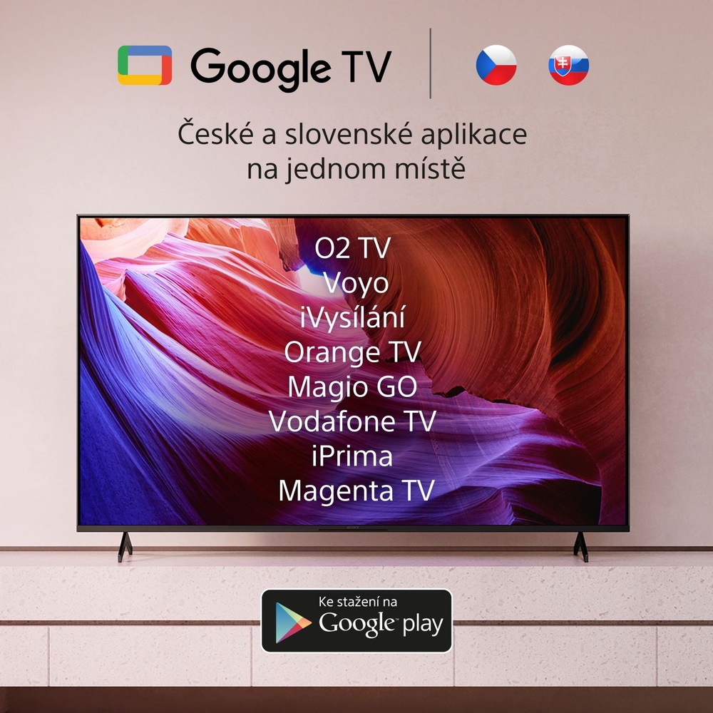 Google TV televize Sony, SONXR65A80L
