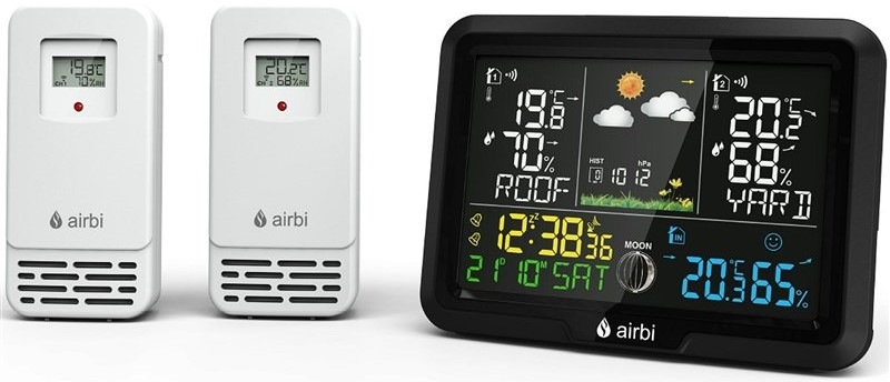 Meteostanice Airbi DUO Color, 2 čidla