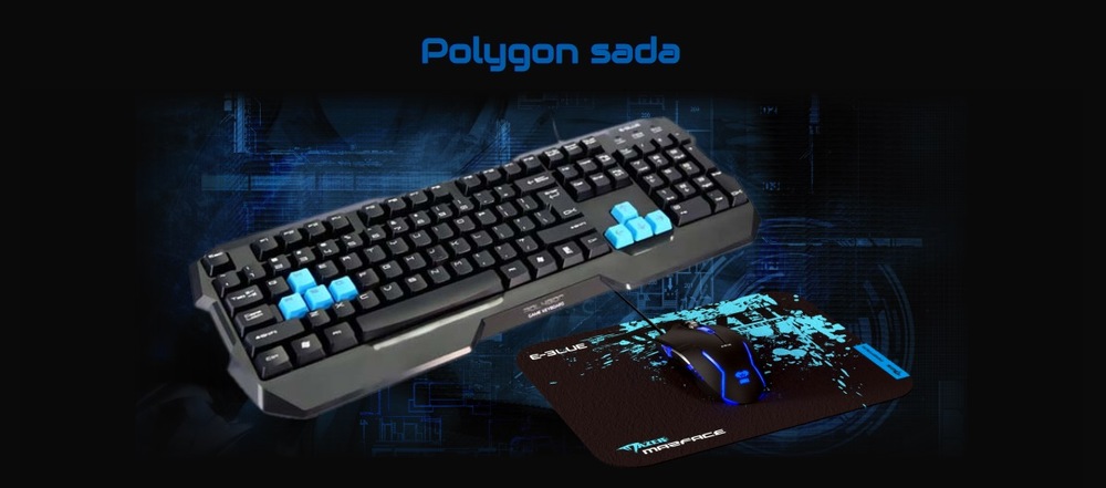 E-Blue Polygon sada