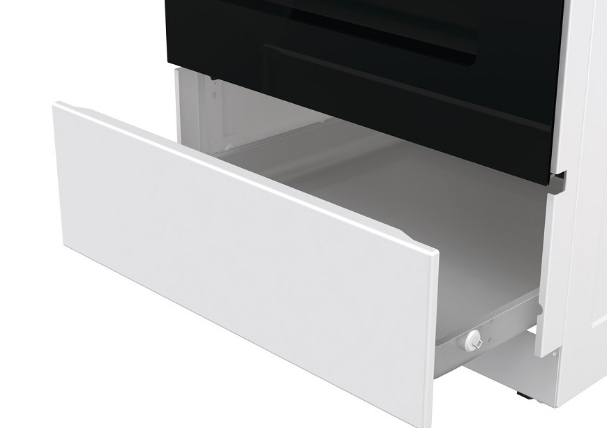 Kombinovaný sporák Gorenje GKS5C73WF, bílá, úložný prostor pro plechy