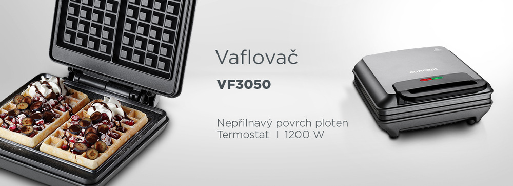 Vaflovač Concept VF3050, černý