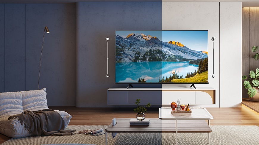 Televize Hisense 50E7NQ, Adaptivní světelný senzor
