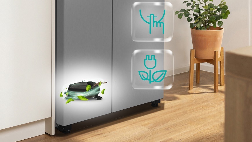 Americká lednice Gorenje NRR9185DABXL, černá/nerezová, invertorový kompresor