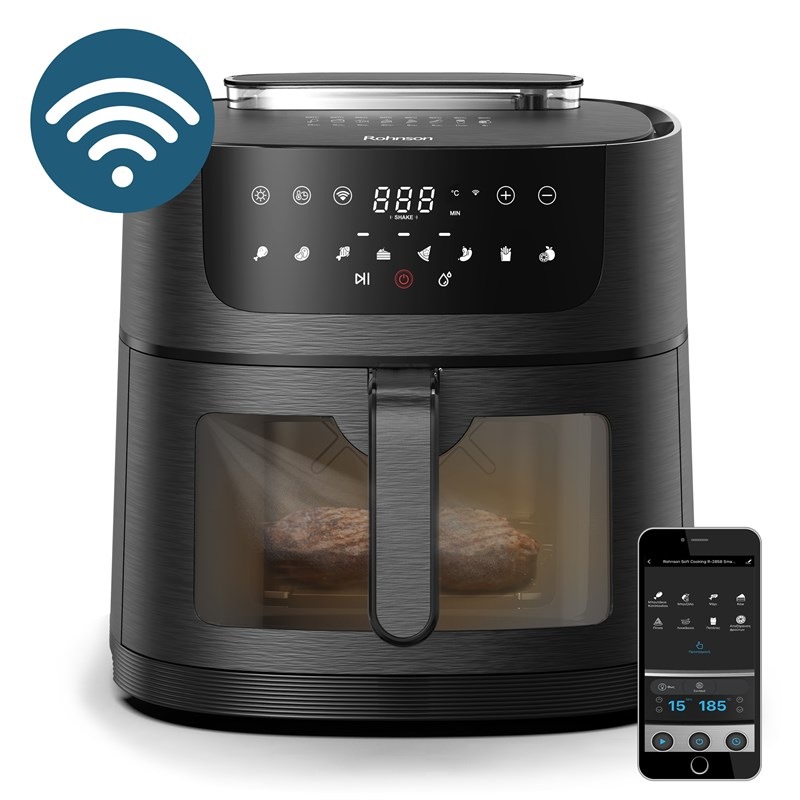 Fritéza teplovzdušná Rohnson R-2858 SmartChef XL 2 Wi-Fi, 8 l