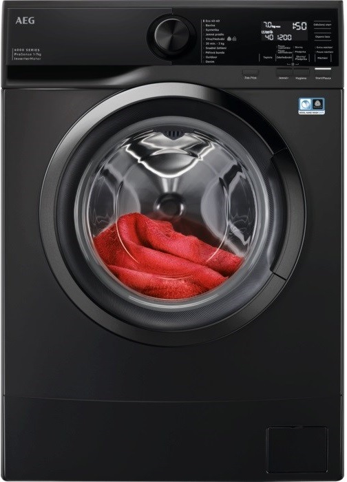 Pračka AEG ProSense™ 6000 LSR6E47DXC, úzká, slim, volně stojící, předem plněná 