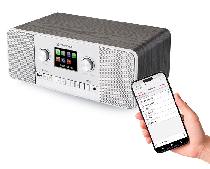 Internetové rádio GoGEN IR 257 BTDAB, aplikace Undok
