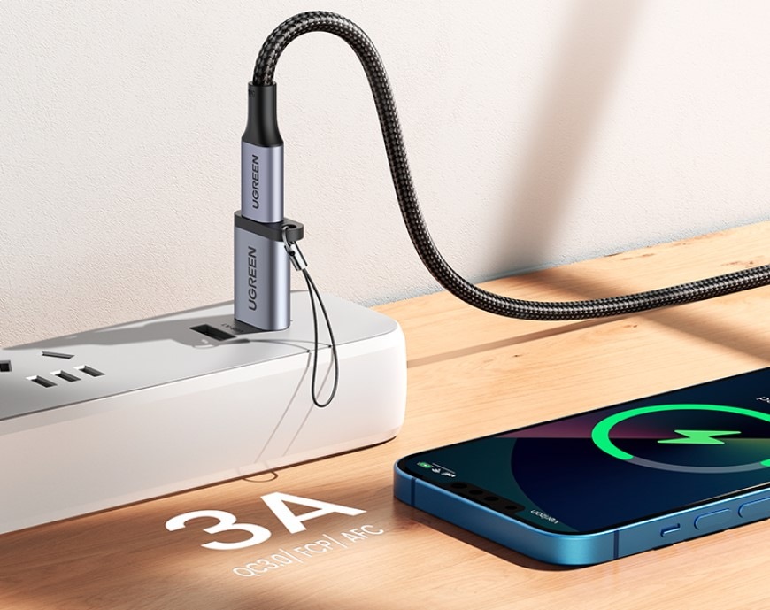 Redukce UGREEN USB-C/USB 3.0 - šedá