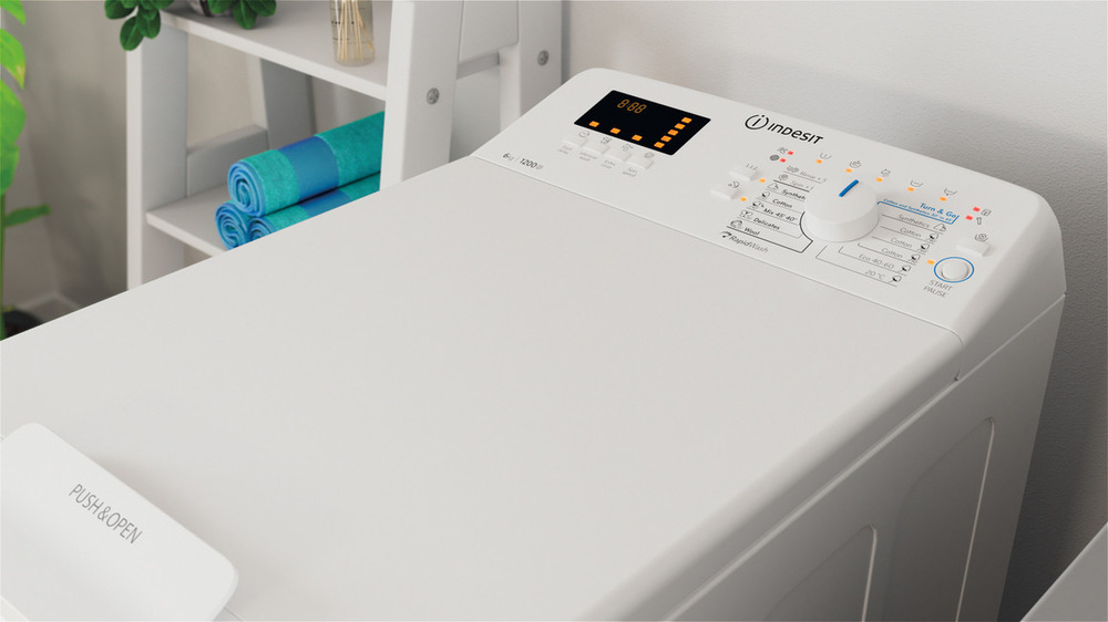 Pračka Indesit Alliance HR BTW S6240P EU/N, vrchem plněná, bílá