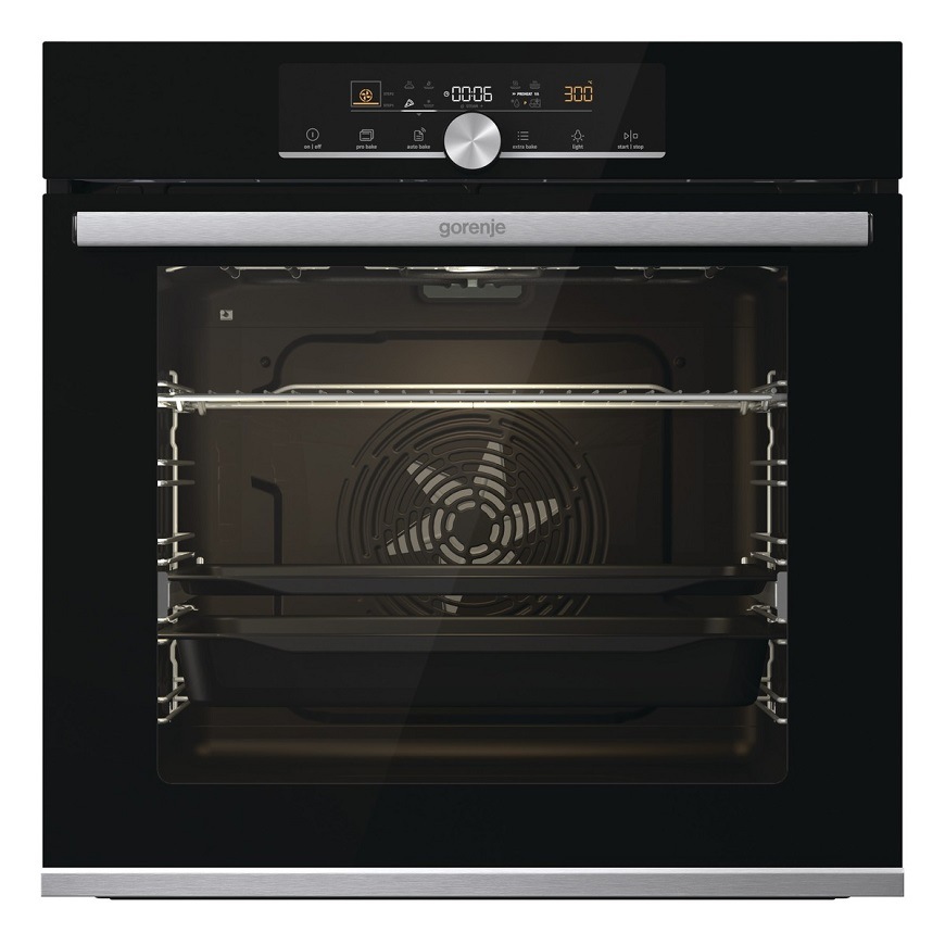 Vestavná trouba BPSX6747A05BG, černá, odnímatelné sklo ve dvířkách