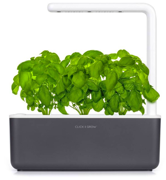 Chytrý květináč Click and Grow Smart Garden 3 - šedý