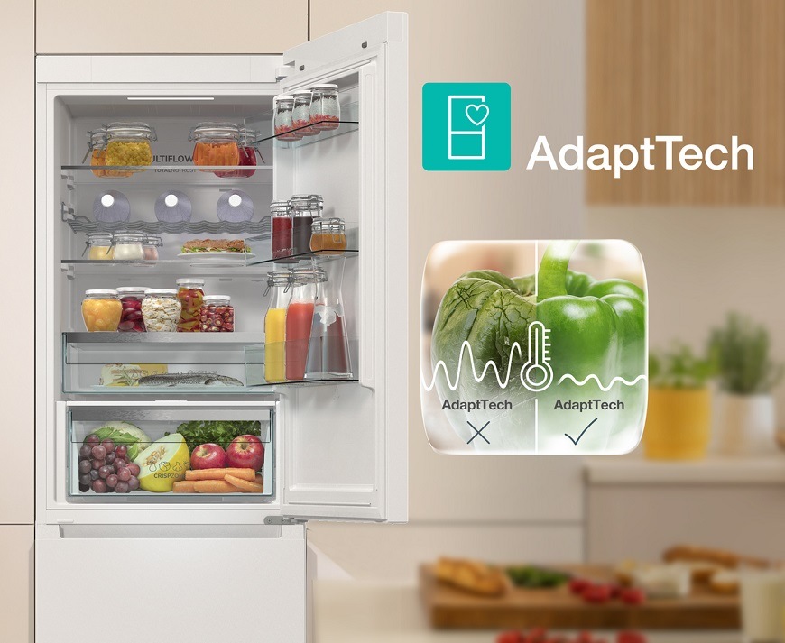 Gorenje chladnička NRK61C61X4WFE, nerez, AdaptTech