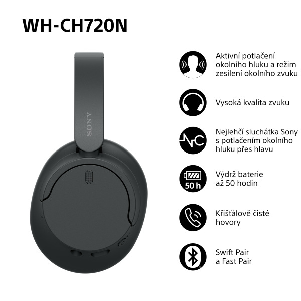 Sluchátka Sony WH-CH720N
