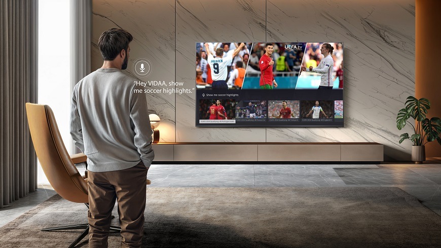 Hisense TV 55U7Q PRO, hlasové ovládání