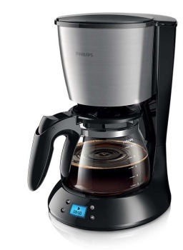 Philips Daily Collection se skleněnou konvicí, černá 