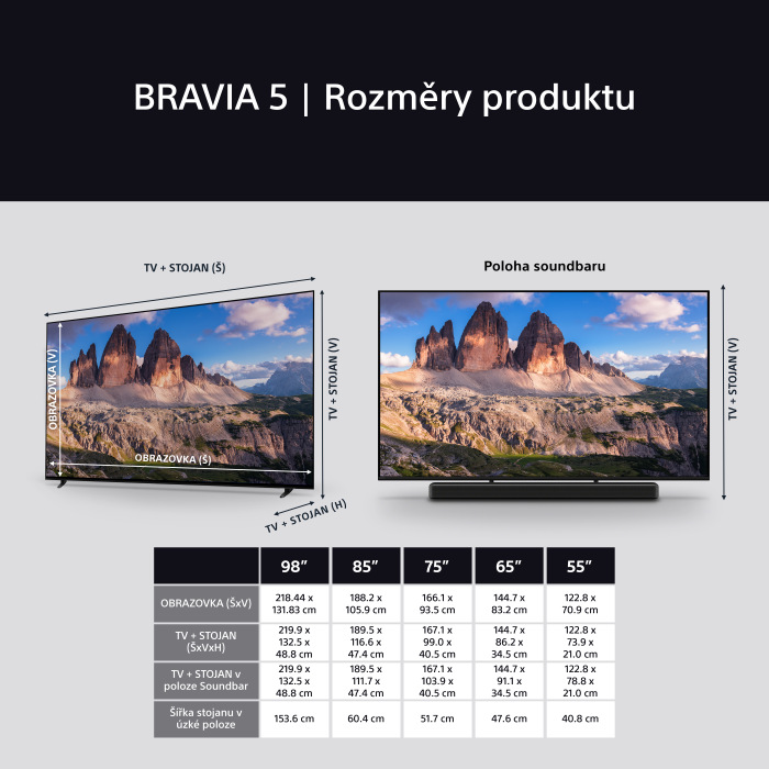 Televize Sony Bravia 5 75"