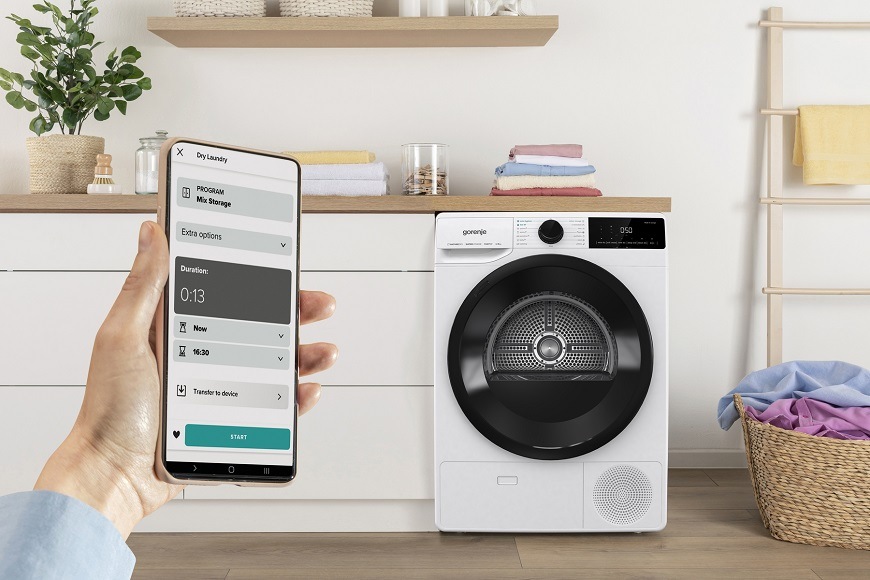 Sušička prádla Gorenje DPNE83GNLWIFI, bílá, aplikace ConnectLife