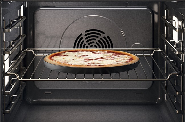 Trouba vestavná Absolute Whirlpool WOI4S8PPM1SX, černá/nerez, pizza 310