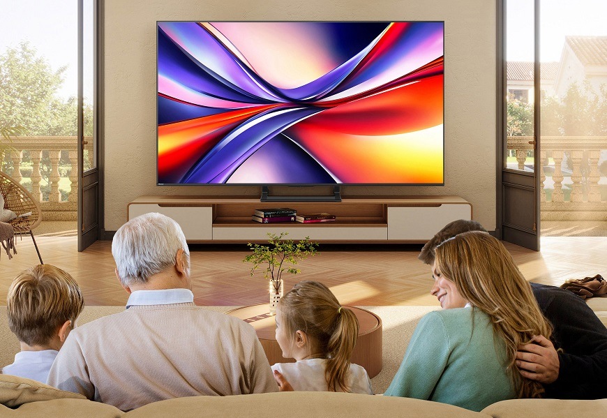 Televize Hisense 75A7Q, v domácnosti