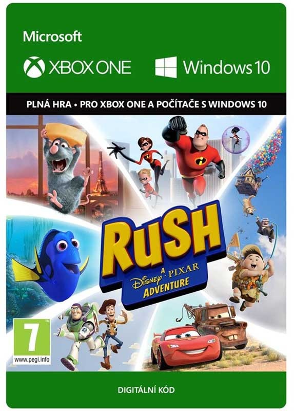 Rush: A Disney Pixar Adventure – elektronická licence, Xbox One / PC