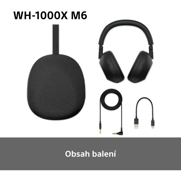 Sluchátka Sony WH-1000XM6, Noise Cancelling - modrá