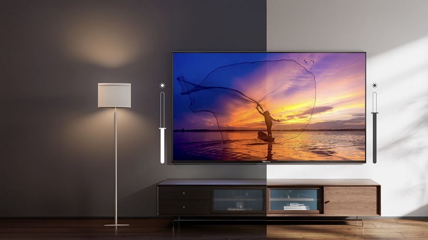 Televize Hisense 75A7Q, AI světelný senzor