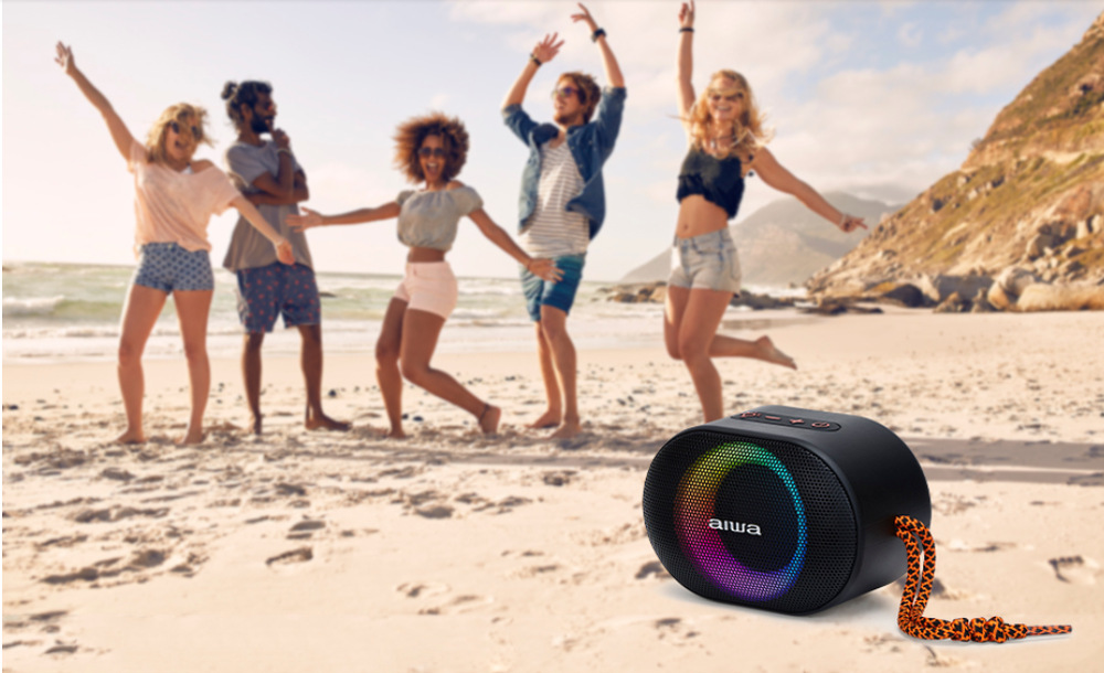 Přenosný reproduktor Aiwa BST-330BL, modrý