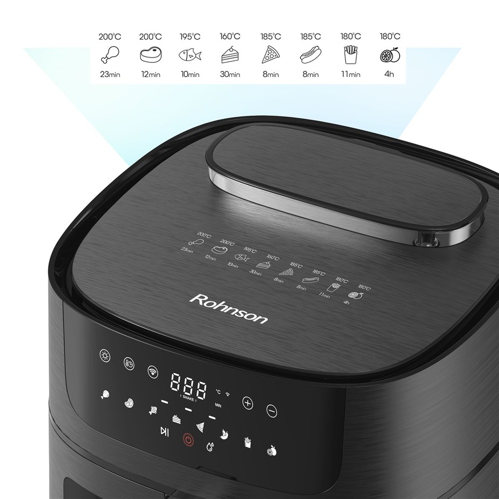 Fritéza horkovzdušná Rohnson R-2858 SmartChef XL 2 Wi-Fi, 8 l