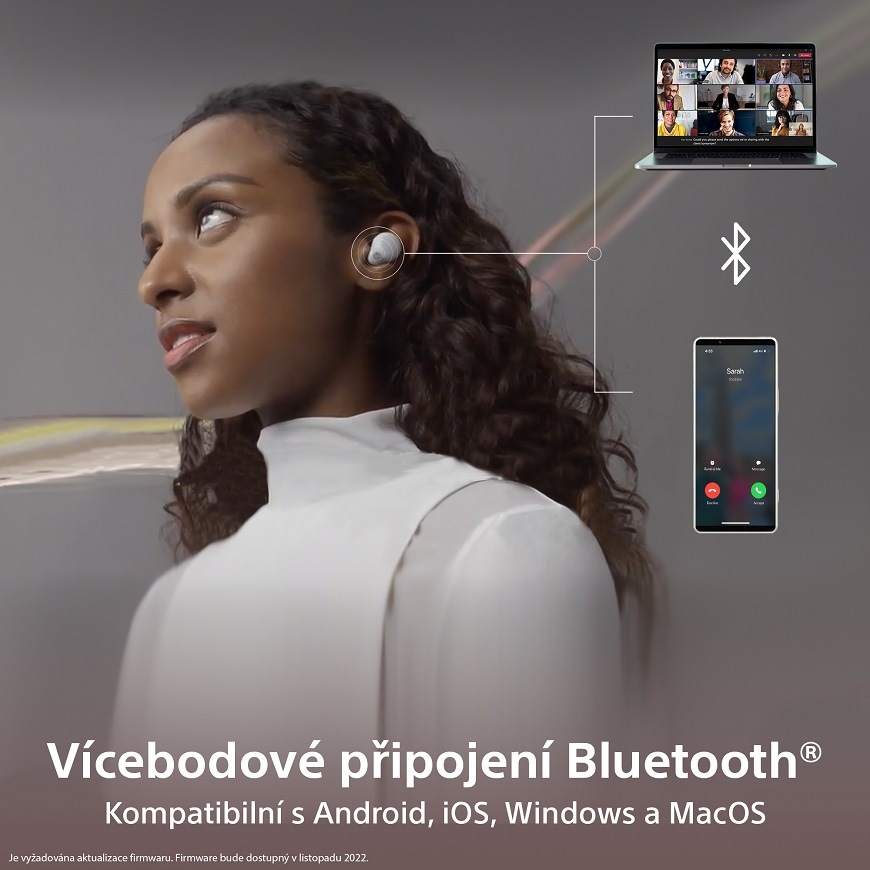 Ultralehká skutečně bezdrátová sluchátka LinkBuds S, multipoint connection