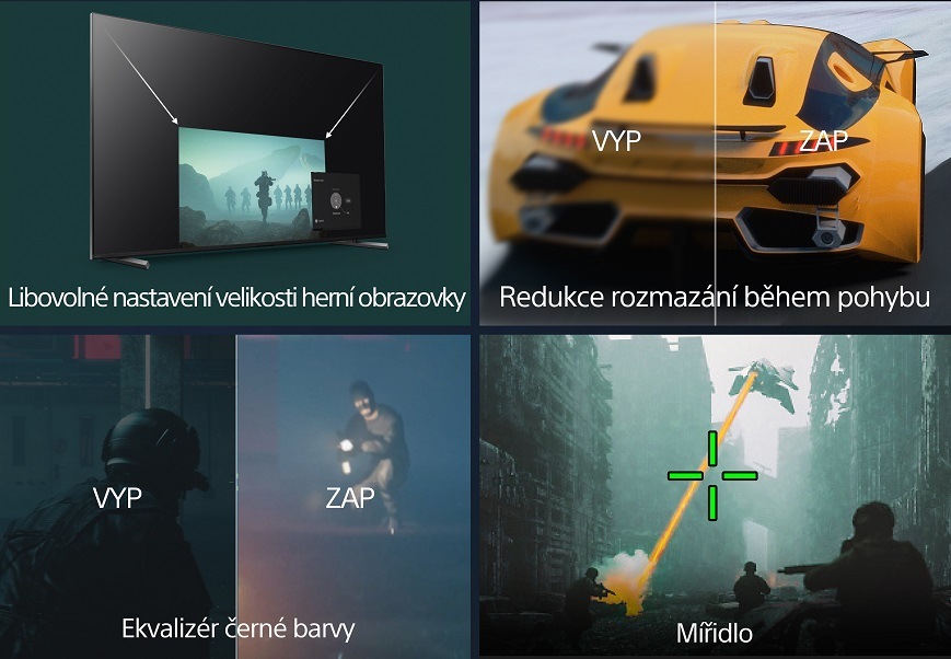 Jedno místo pro všechna herní nastavení se Sony BRAVIA XR