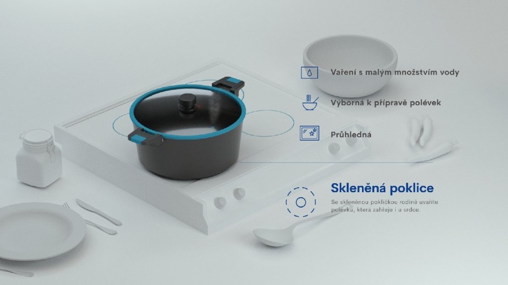 Elektrický pečící hrnec Remoska T41/43 Tria White, vaření