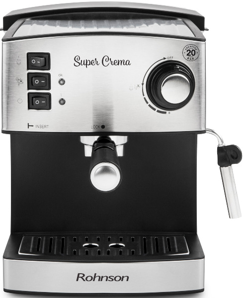 Espresso Rohnson R-980, stříbrná