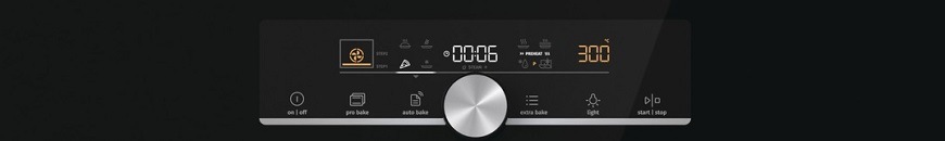 Vestavná trouba BPSX6747A05BG, ovládání