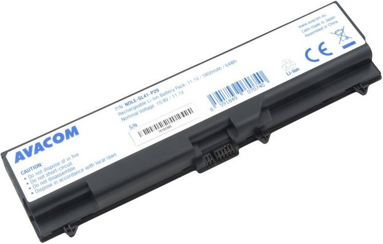 Baterie Avacom pro Lenovo Lenovo ThinkPad T410SL510Edge 14Edge 15 Li-Ion 11,1V 5800mA