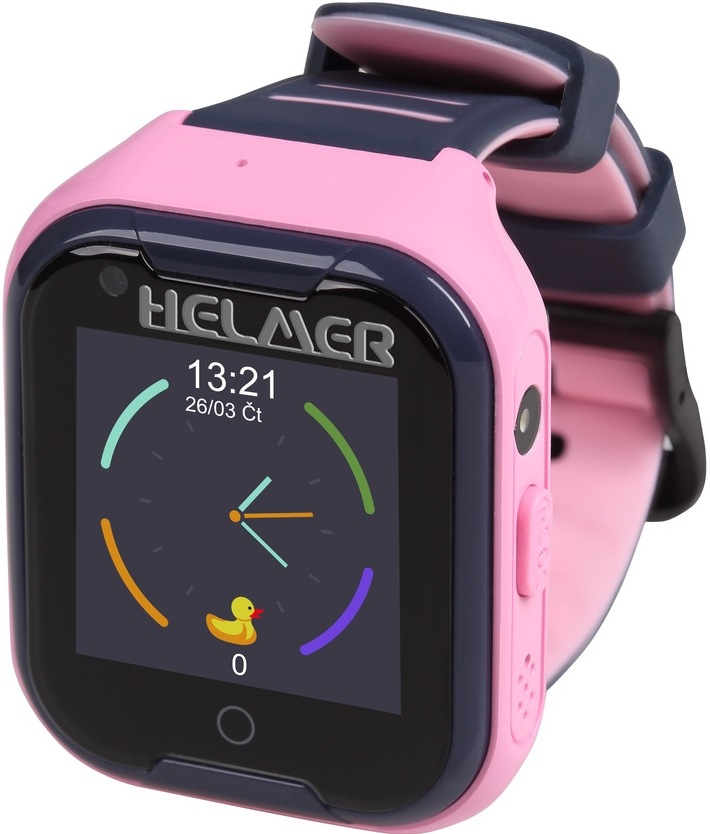 Helmer LK709 dětské s GPS lokátorem, růžová