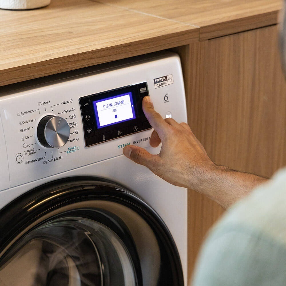 Pračka Whirlpool W7X W845WB CS, bílá, Steam Hygiene
