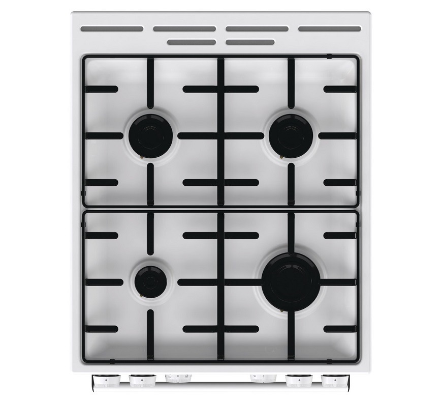 Kombinovaný sporák Mora K5254CW, bílá, plynová varná deska