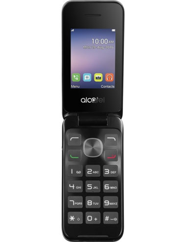Alcatel 2051D, černá/stříbrná