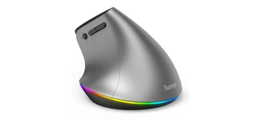 Barevné podsvícení počítačové myši Hama EMW-700.