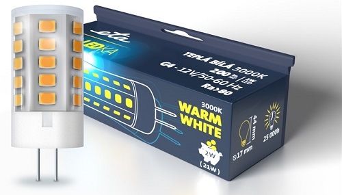 žárovka ETAG4W2WW01, neutrální bílá