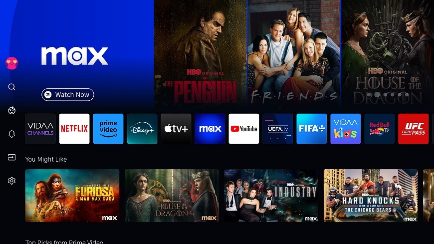 Televize Hisense 75A7Q, široká škála programů a aplikací