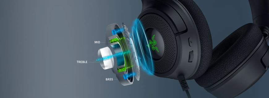 Razer Kraken V4 X, černá