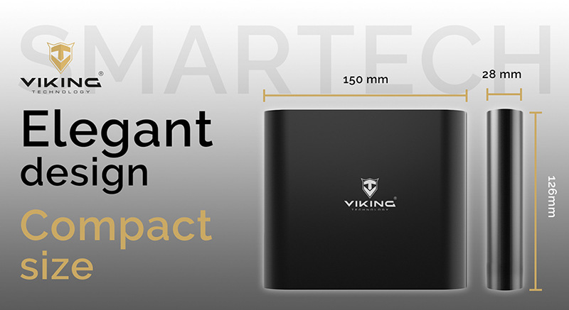 Viking Smartech, 20 000 mAh, černá