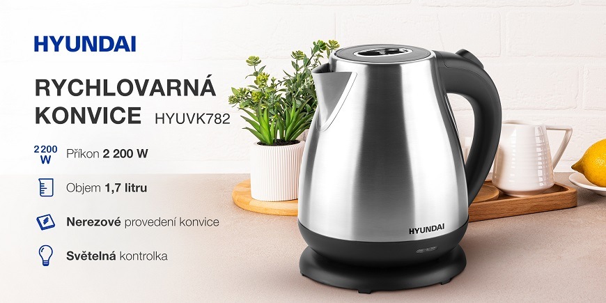 Rychlovarná konvice Hyundai, funkce